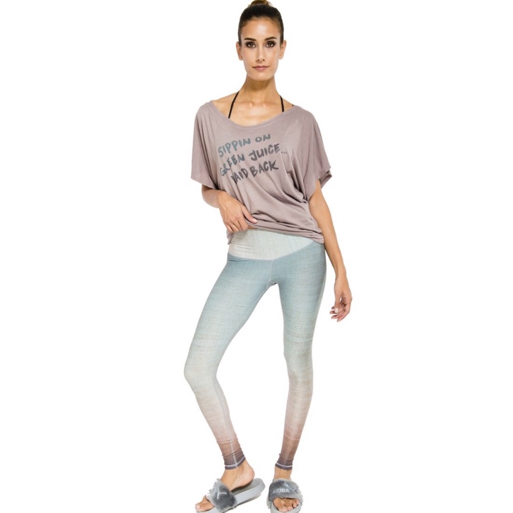 Niyama Sol Moroccan Mint Beachcomber Legging NWT